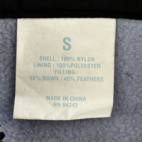 Aero‎ Full Zip Puffer Vest Jacket Women S Black Sleeveless Down Filled Ripstop - Picture 2 of 8